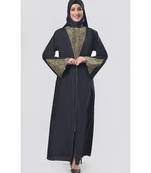 Women's Egyptian cultural Bedouin style front opening Kashibo Abaya dress