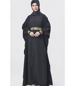 Women's Arabian style Aari work detailing Nida Kaftan Dress