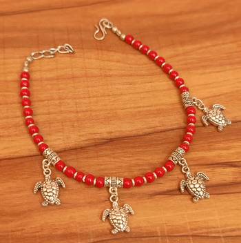Orange anklets 1