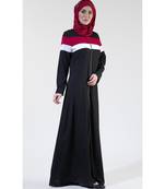 Women's Stripes Jersey Abaya Jilbab