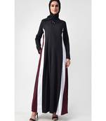 Women's Coloblock Hooded jersey multi panel A style Abaya