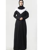 Women's Colorblock button down Jersey Modest Abaya dress
