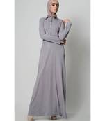 Women's Casual everyday T shirt Viscose Abaya dress Grey