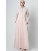 Women's Casual everyday T shirt Viscose Abaya dress Light Pink