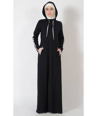 Women's Hoodie style active wear Sports wear Abaya 1