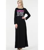 Women's Influencing Text printed everyday Abaya