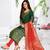 Trendmalls Green embroidered jacquard Party Wear Kurta Pant with Dupatta Salwar Suit Set