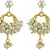 White pearl earrings
