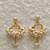 White pearl earrings