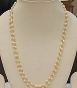 White pearl necklaces