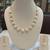 White pearl necklaces