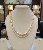 White pearl necklaces