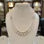 White pearl necklaces