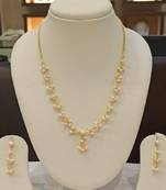 White pearl necklaces