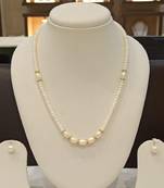 White pearl necklaces