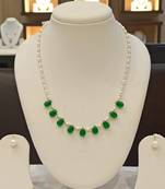 Multicolor pearl necklaces