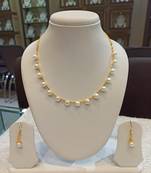 White pearl necklaces