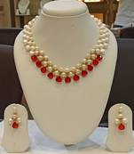 Multicolor pearl necklaces