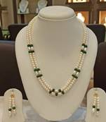 Multicolor pearl necklaces