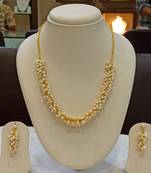 White pearl necklaces