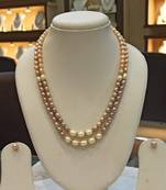 Multicolor pearl necklaces