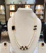 Multicolor pearl necklaces
