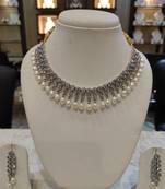 White pearl necklaces