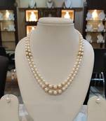White pearl necklaces