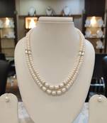 White pearl necklaces