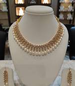 White pearl necklaces