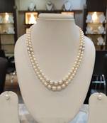 White pearl necklaces