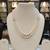 White pearl necklaces
