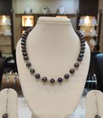 Black pearl necklaces