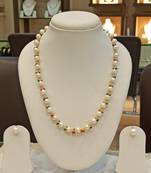 Multicolor pearl necklaces