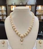 White pearl necklaces