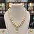 White pearl necklaces