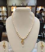 White pearl necklaces