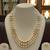 White pearl necklaces