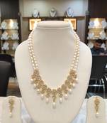 White pearl necklaces