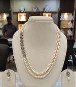 White pearl necklaces
