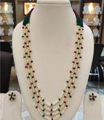 Multicolor pearl necklaces