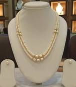 White pearl necklaces