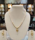 White pearl necklaces