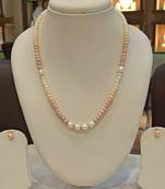 Multicolor pearl necklaces