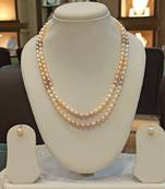 Multicolor pearl necklaces