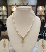 White pearl necklaces