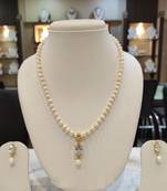 White pearl necklaces