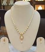 White pearl necklaces