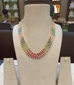 Multicolor pearl necklaces