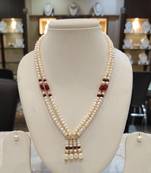 Multicolor pearl necklaces